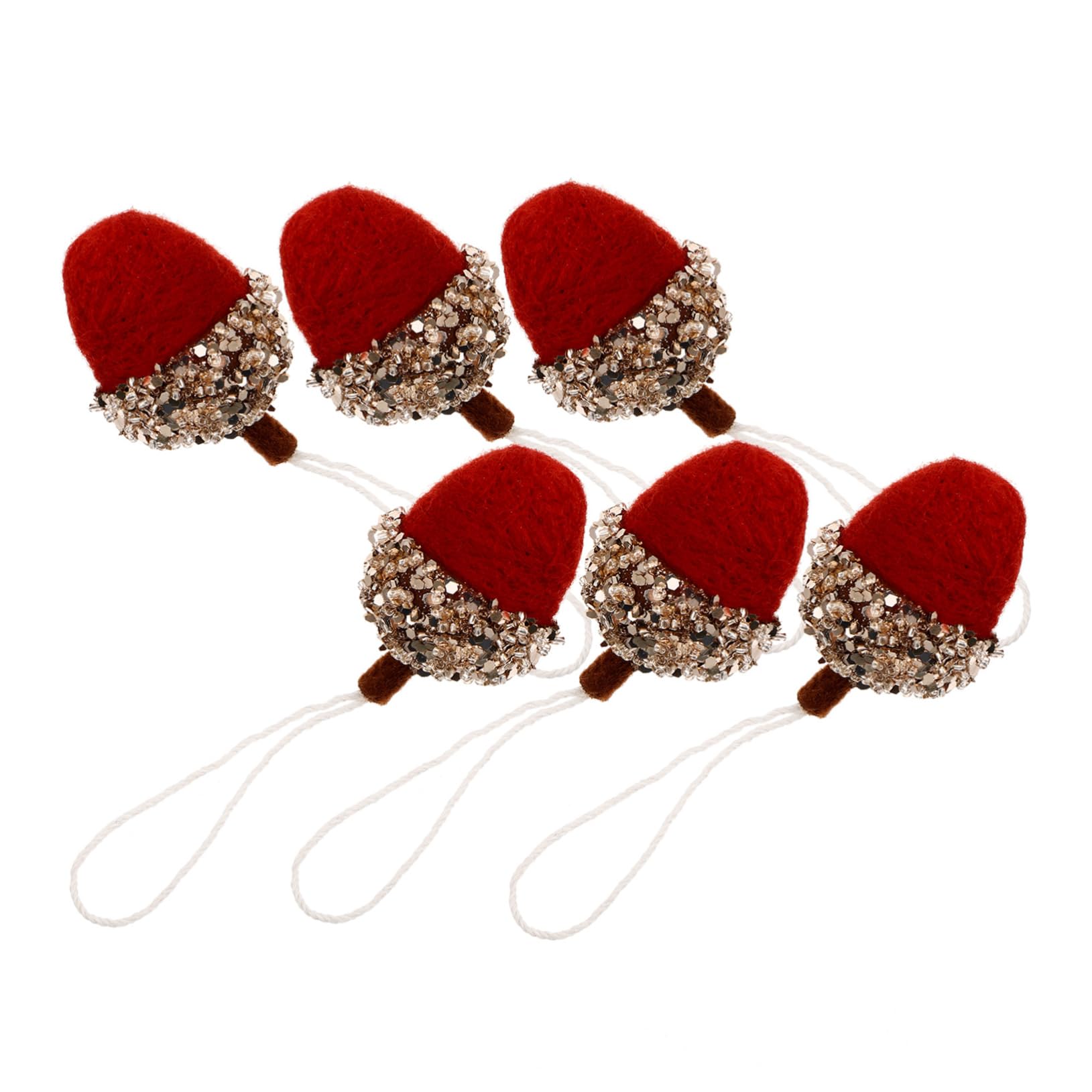 Amazon.co.jp: HOLIDYOYO 6個 羊毛フェルトどんぐりボール 農家の